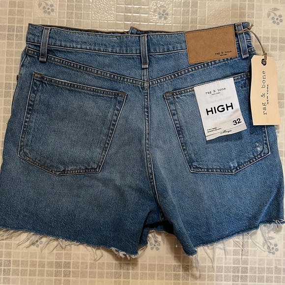NWT Rag & Bone High Rise Denim Shorts - Picture 4 of 7